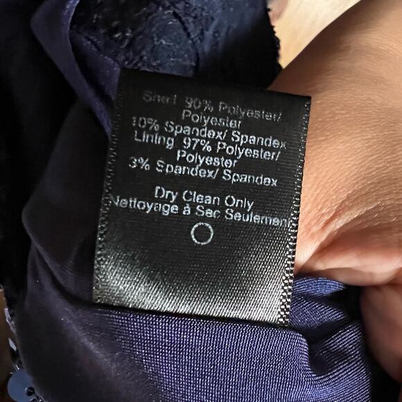 Dress The Population Blue Sequin Bodycon Dress‎ Medium Party Vegas Sexy - Picture 5 of 5